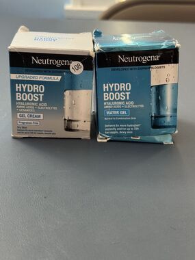 Neutrogena Hydro Boost Water Gel + Gel Cream 1.7oz/50ml Each Hyaluronic Acid